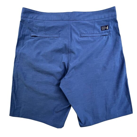 Johnnie-O Dawn 2 Dusk Shorts Men’s 32 Laguna Blue Golf Stretch Hybrid NEW - Picture 9 of 14